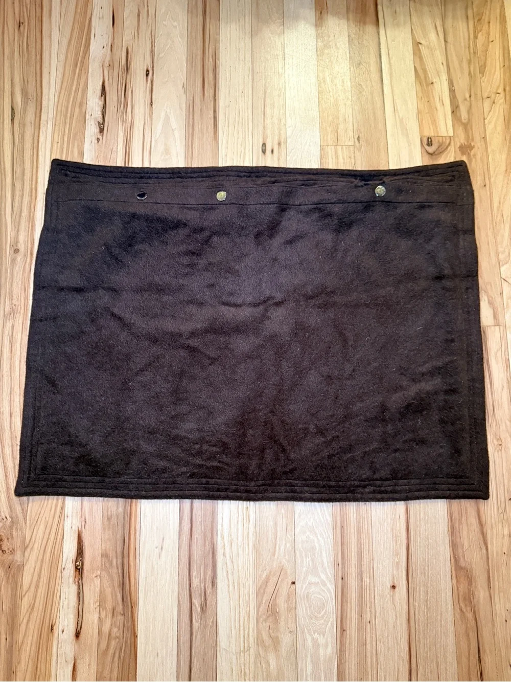 Ralph Lauren Home Wool Alpaca Brown Grey Standard Pillow Shams (Set of 2)